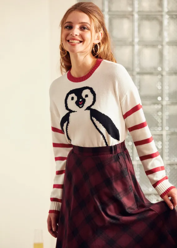 Timeless Striped Tapestry Crewneck Sweater made by Modcloth