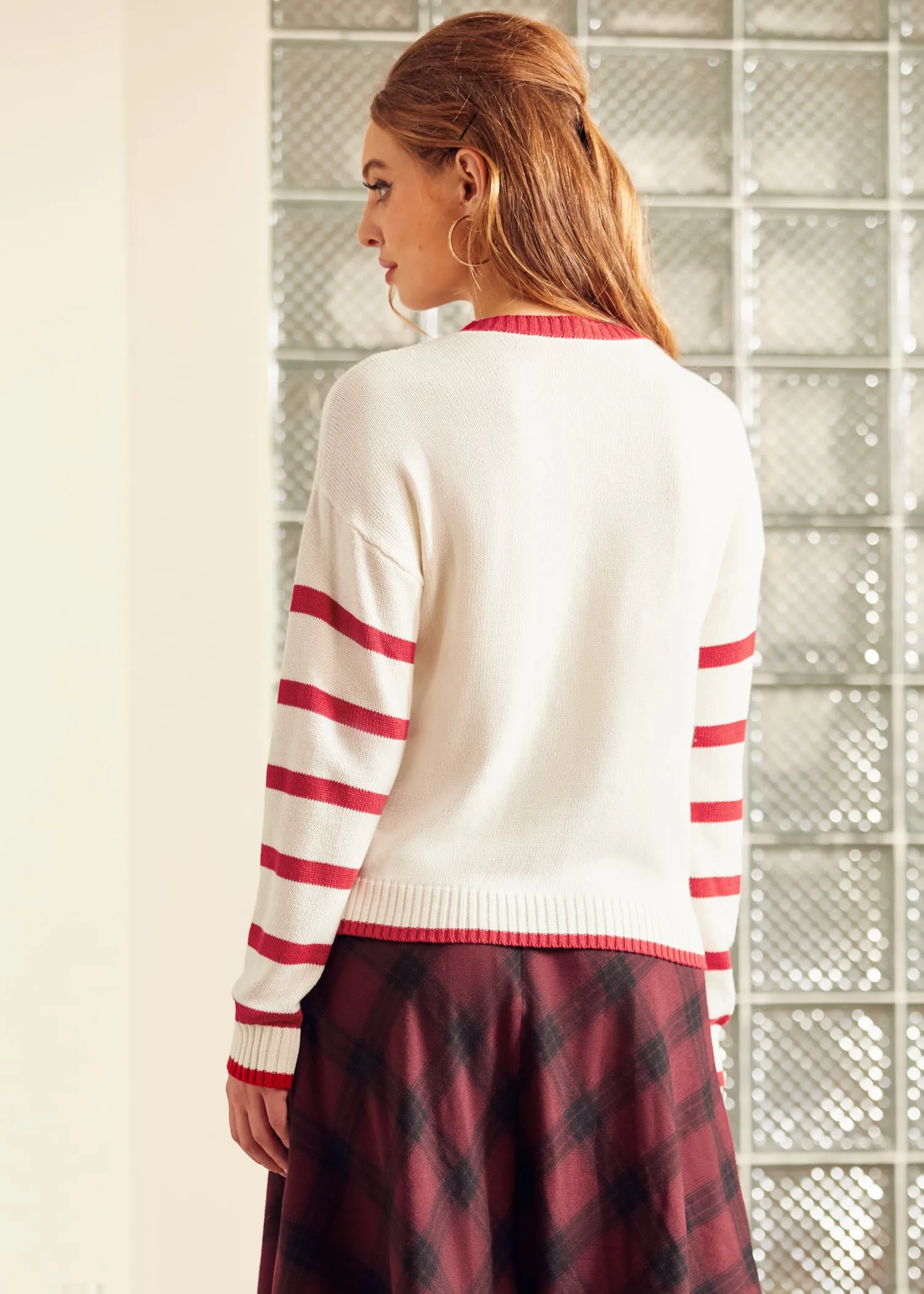 Timeless Striped Tapestry Crewneck Sweater sold by Modcloth product image thumbnail 3