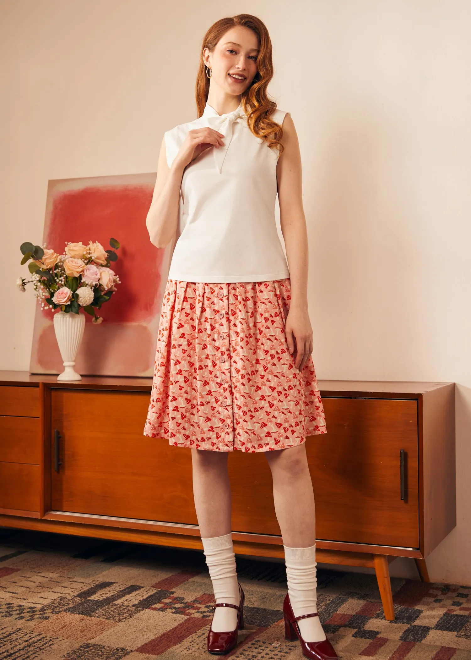 Retro Rendezvous Tie-Neck Top sold by Modcloth product image thumbnail 3