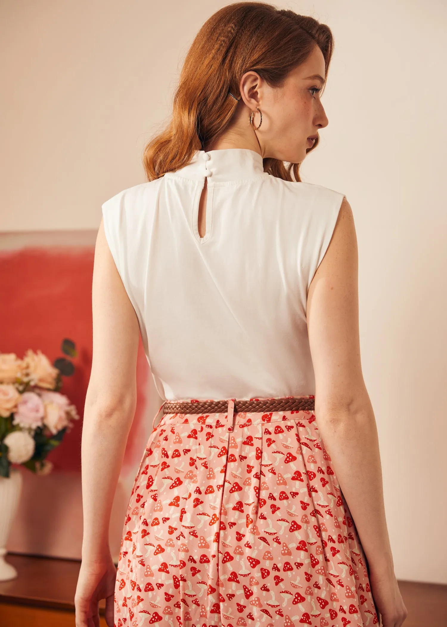 Retro Rendezvous Tie-Neck Top sold by Modcloth product image thumbnail 4