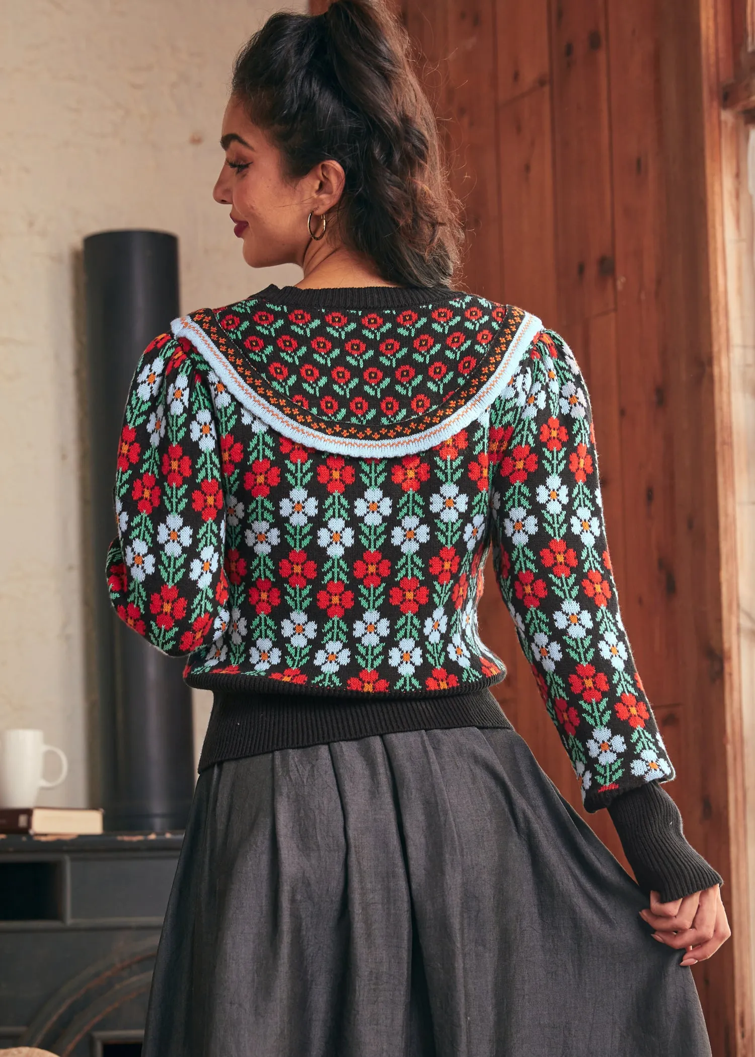 Timeless Tapestry Jacquard Cardigan sold by Modcloth product image thumbnail 3