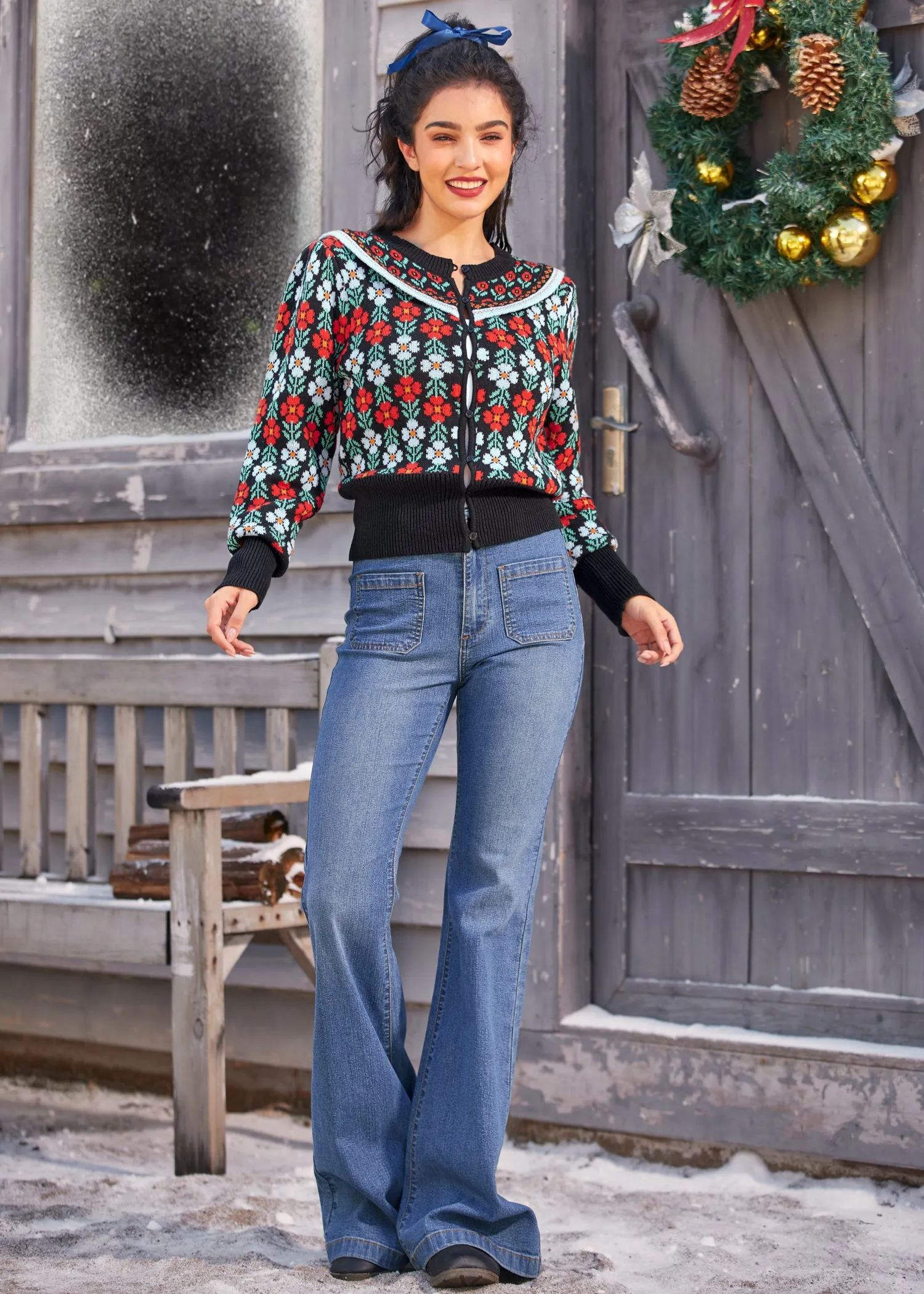 Timeless Tapestry Jacquard Cardigan sold by Modcloth product image thumbnail 2