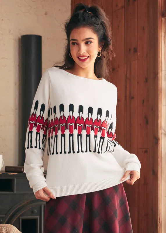 Darling of the Decades Boatneck Pullover made by Modcloth