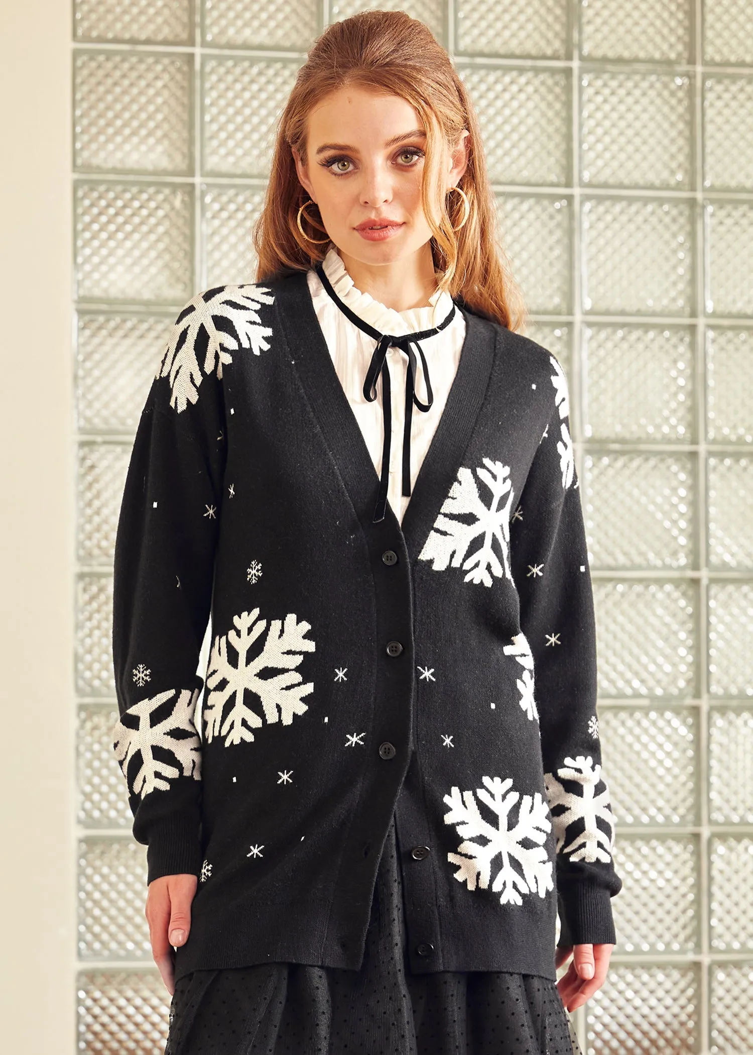 Whispers of Winter Snowflake Sweater sold by Modcloth product image thumbnail 5