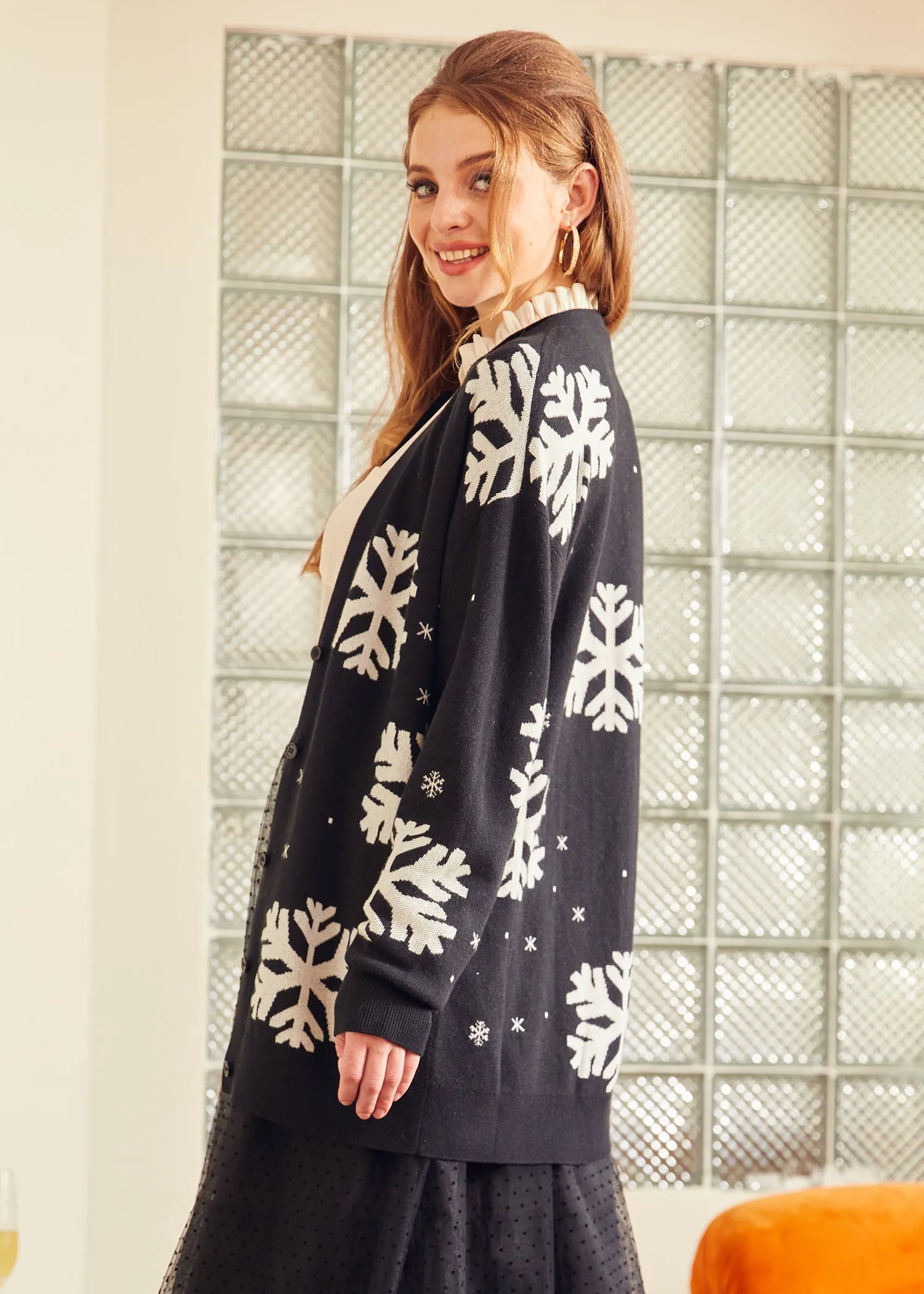Whispers of Winter Snowflake Sweater sold by Modcloth product image thumbnail 4