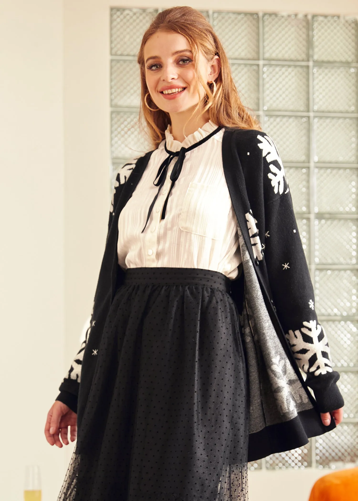 Whispers of Winter Snowflake Sweater sold by Modcloth product image thumbnail 2