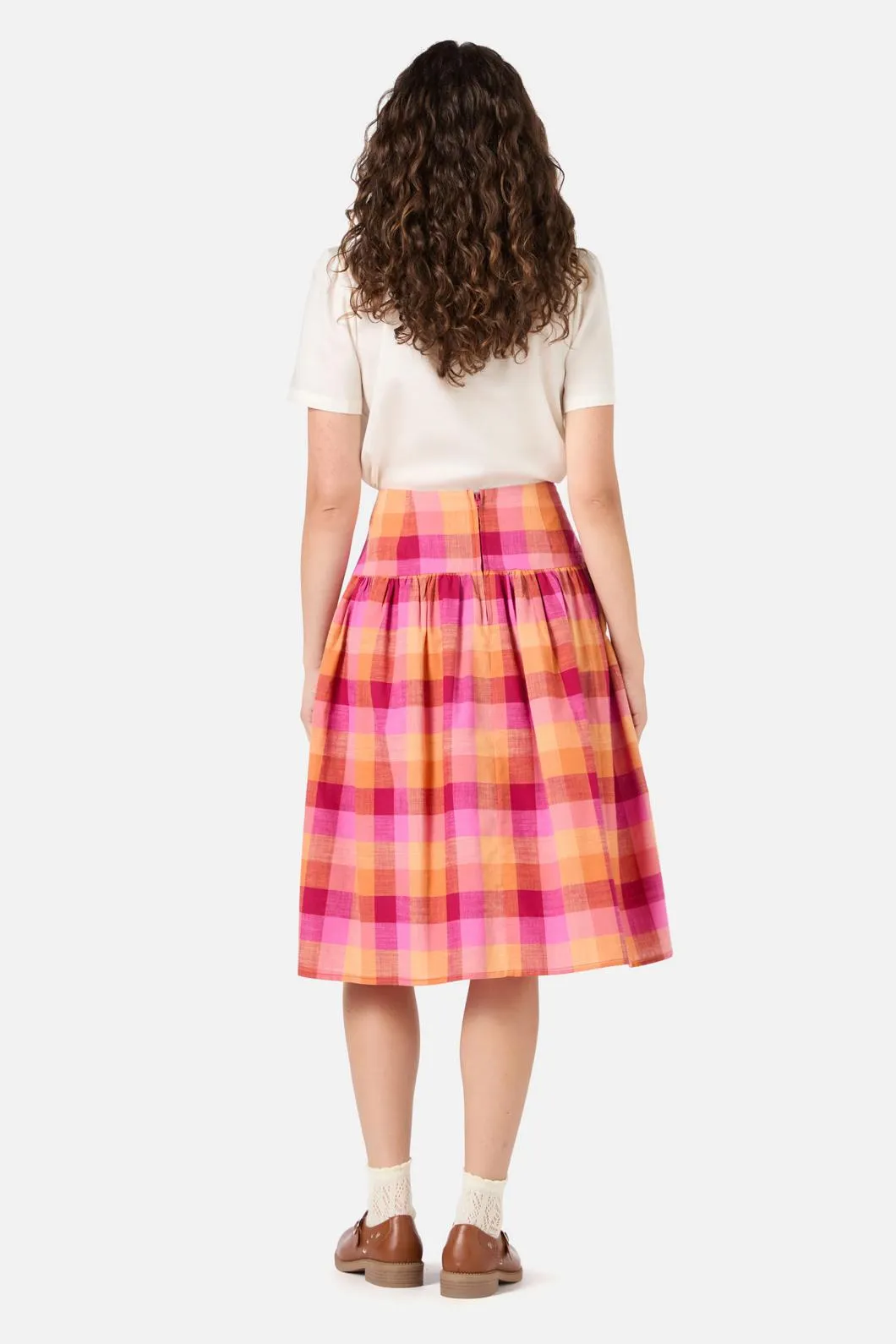 Maxine Check Midi Skirt sold by Modcloth product image thumbnail 4