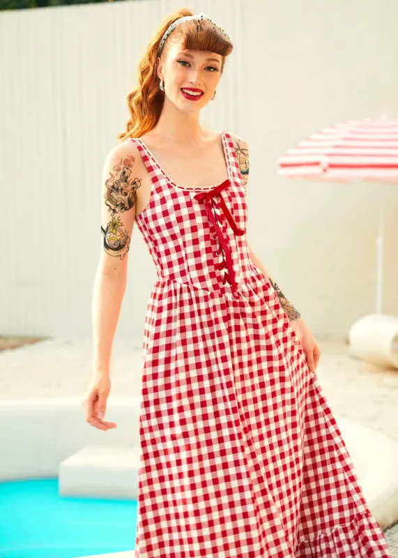 Jam Gingham Corset Dress sold by Modcloth