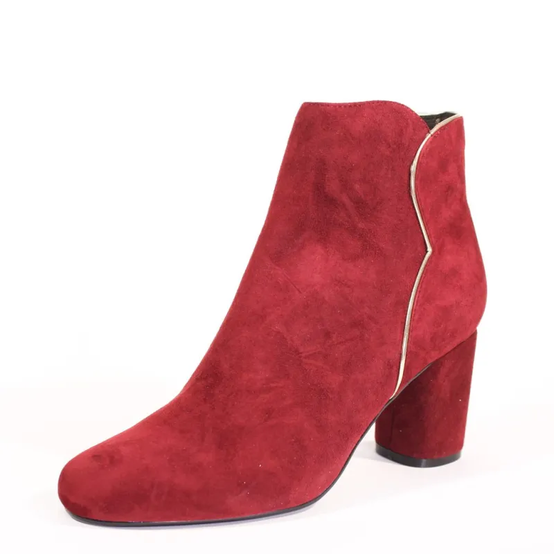 Tatiana Scallop Suede Booties sold by Modcloth