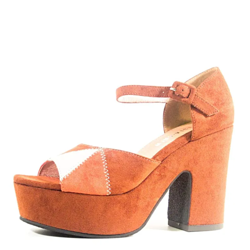 Quilted Patchwork Platform Heels sold by Modcloth