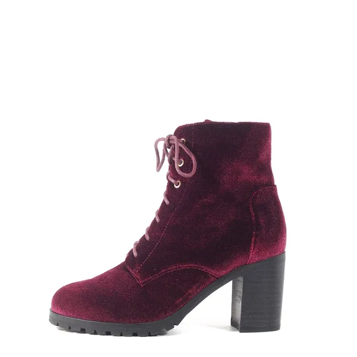 Timothy Velvet Booties sold by Modcloth