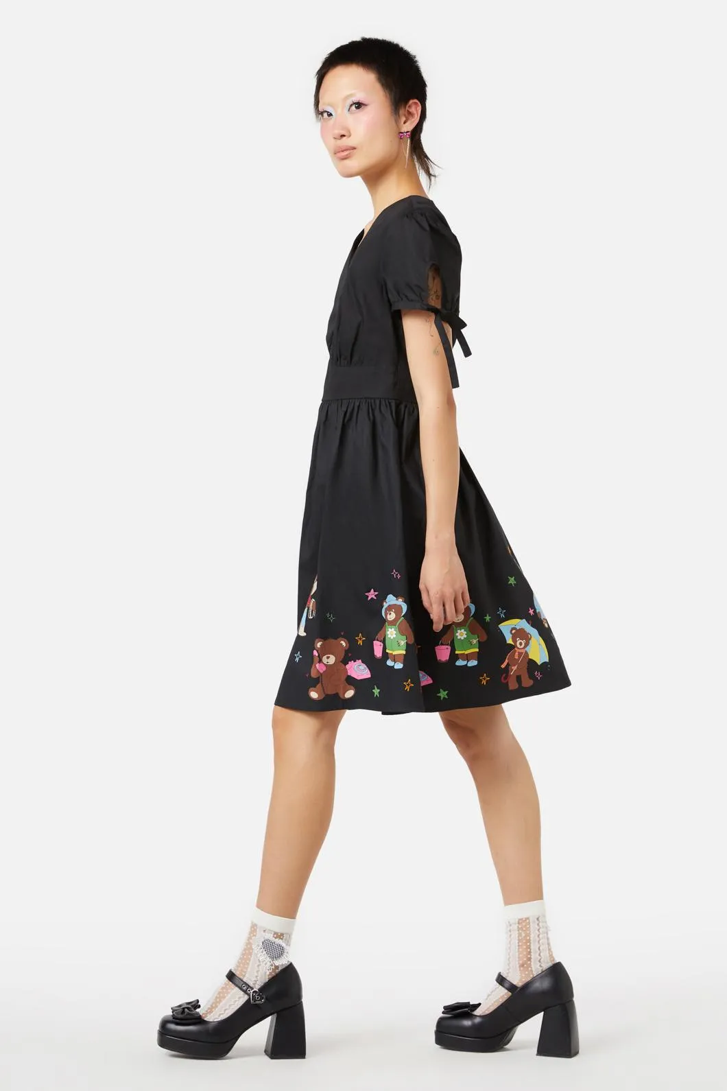 Teddy Bear Border Dress sold by Modcloth product image thumbnail 3