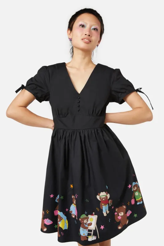 Teddy Bear Border Dress sold by Modcloth