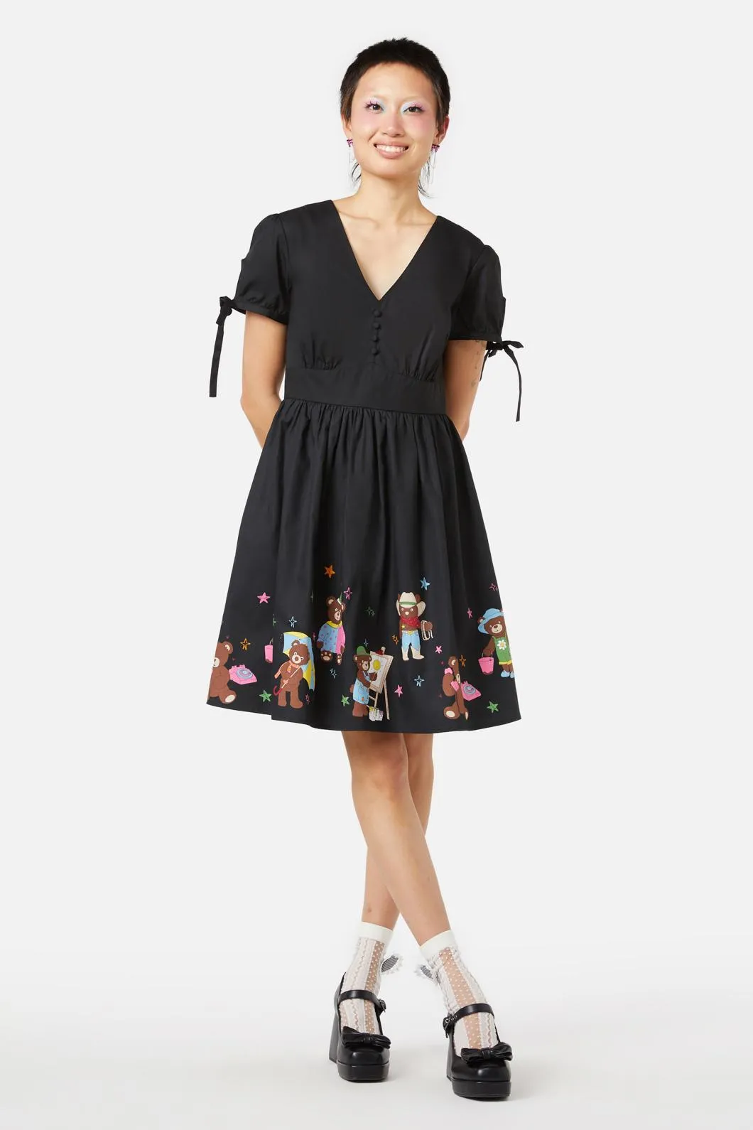 Teddy Bear Border Dress sold by Modcloth product image thumbnail 2