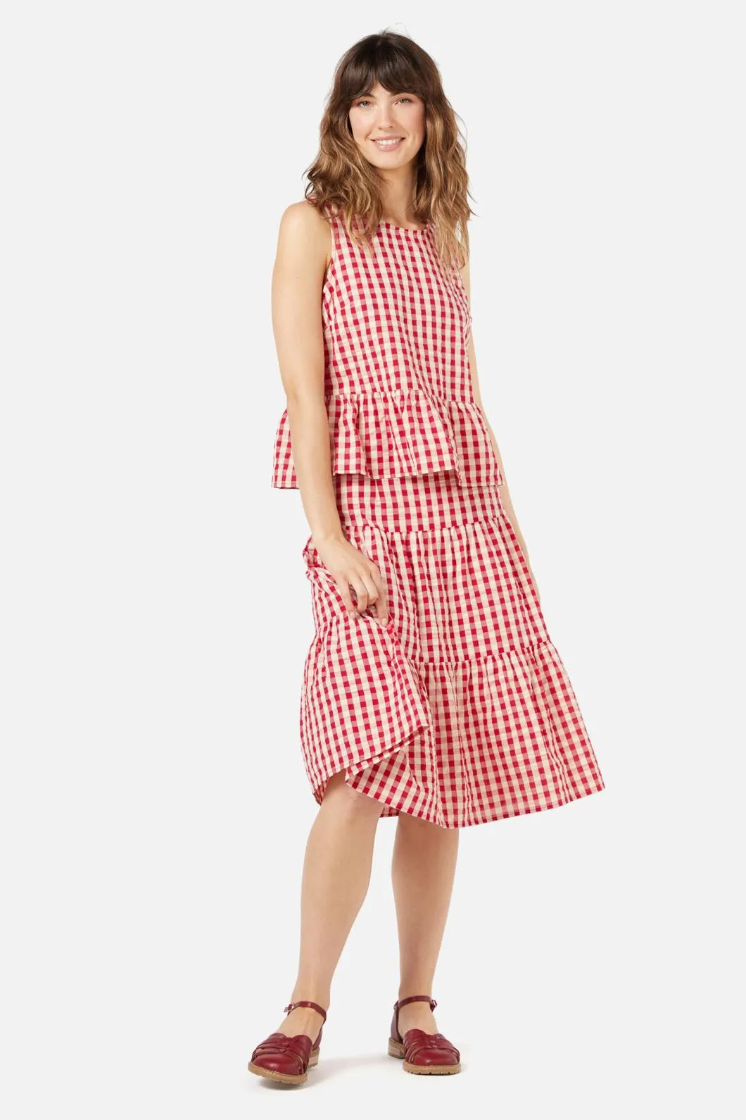 Greta Check Skirt sold by Modcloth product image thumbnail 5