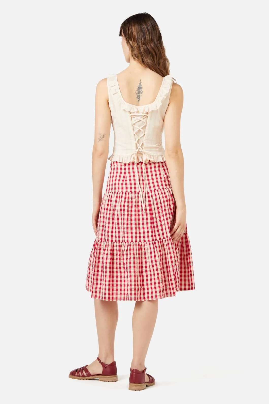 Greta Check Skirt sold by Modcloth product image thumbnail 4