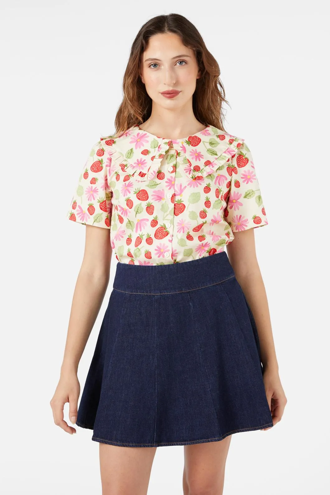 La Fraise Blouse sold by Modcloth