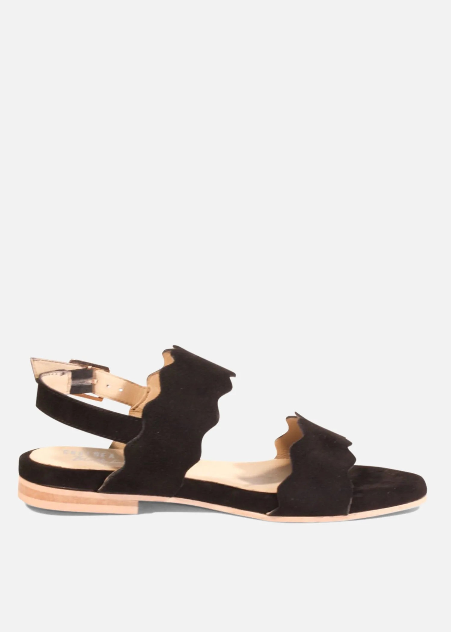 Jarden Suede Scallop Sandals sold by Modcloth product image thumbnail 3