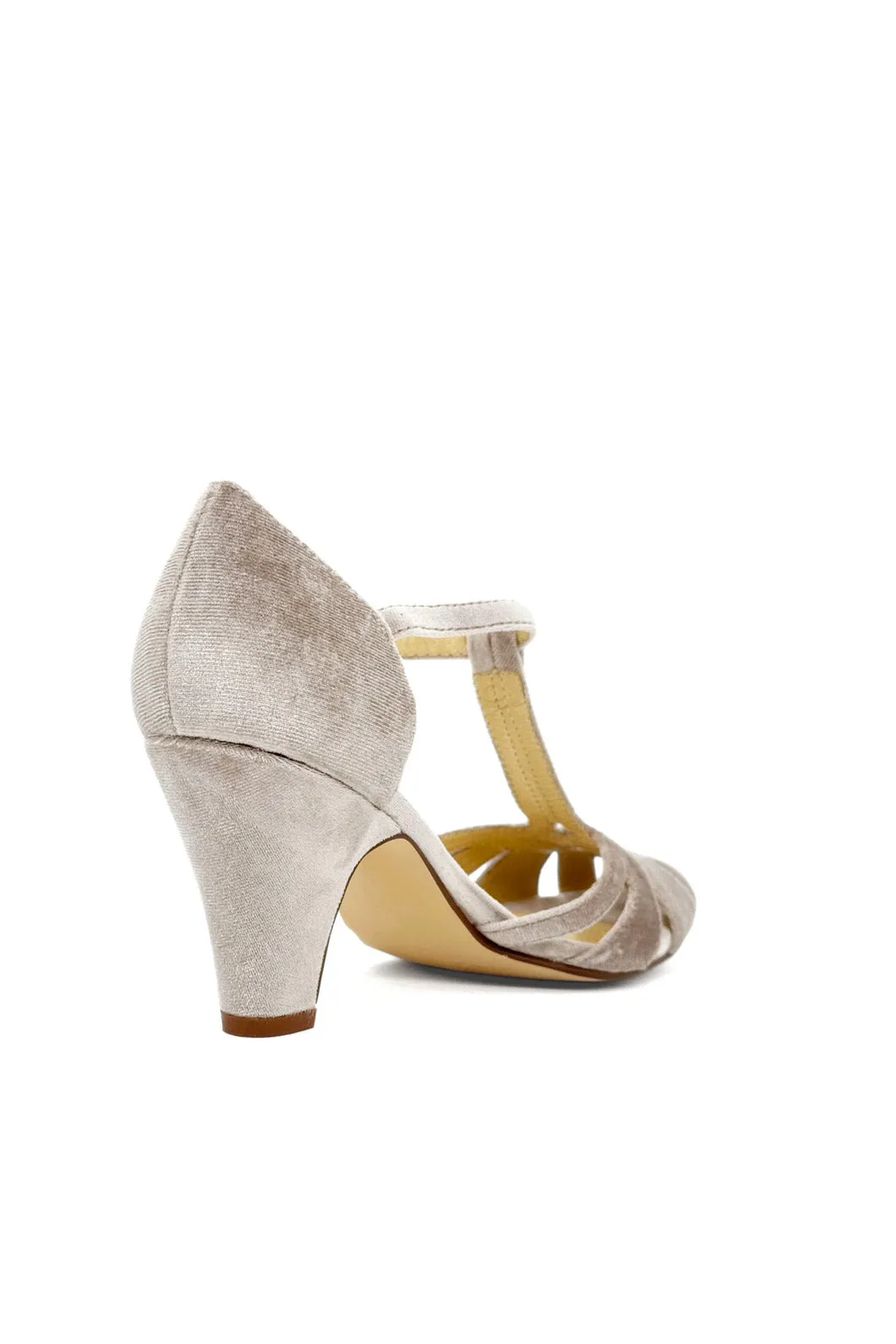 Sergi Velvet T-Strap Heels sold by Modcloth product image thumbnail 5