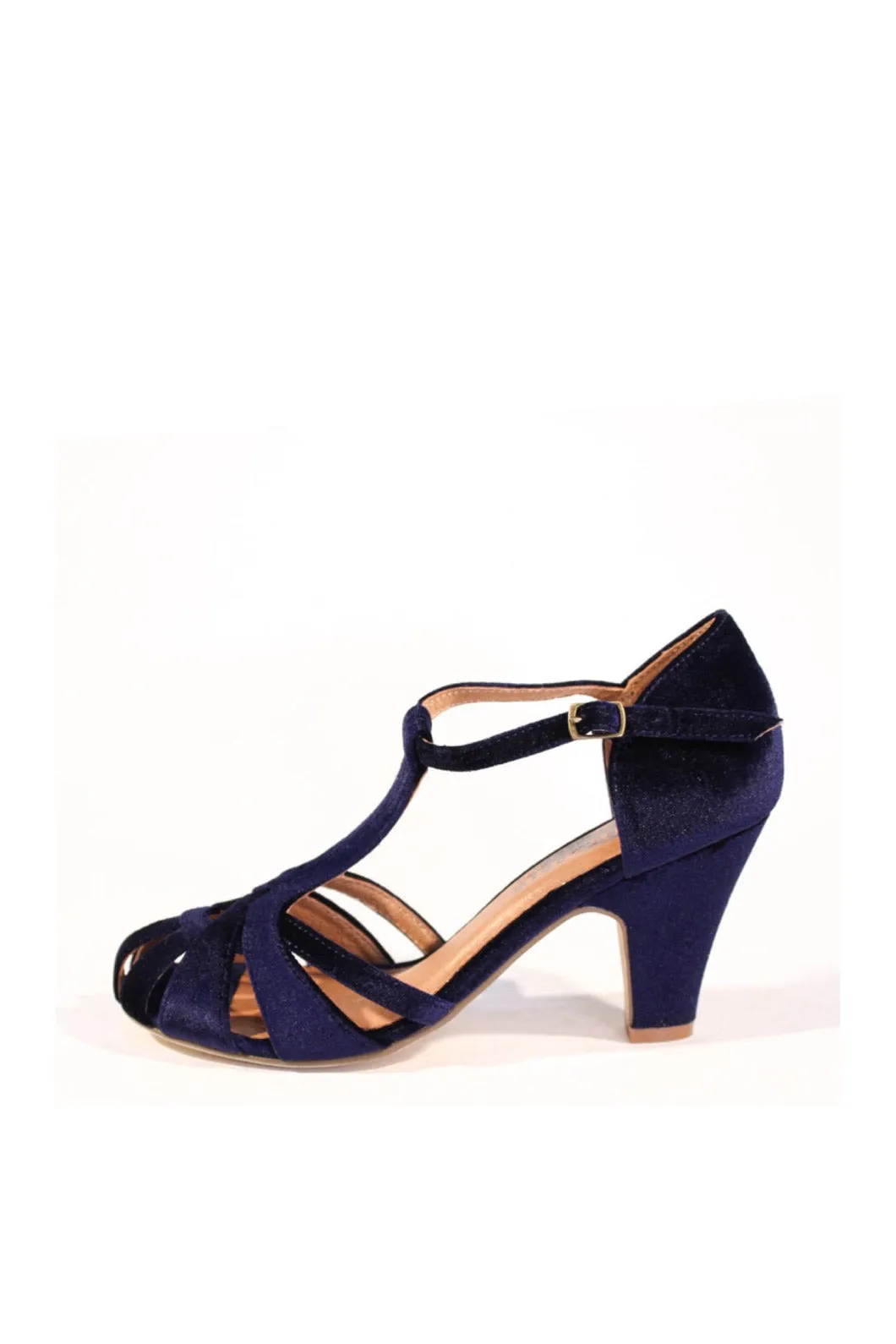 Sergi Velvet T-Strap Heels sold by Modcloth product image thumbnail 3