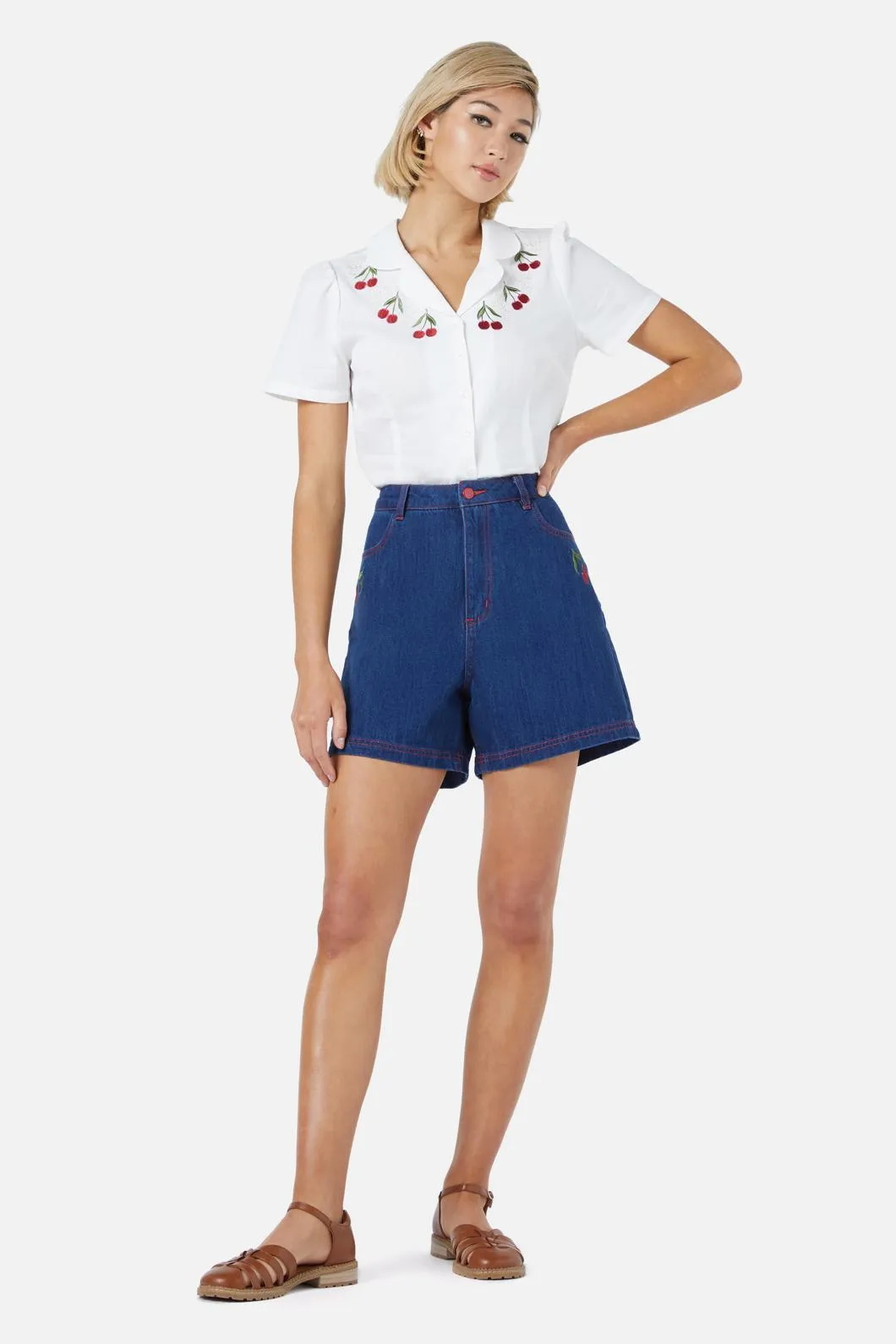 Cherry Embroidered Blouse sold by Modcloth product image thumbnail 5