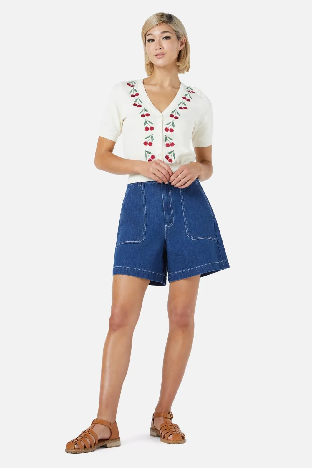 Cherry Embroidered Cardigan sold by Modcloth product image thumbnail 2