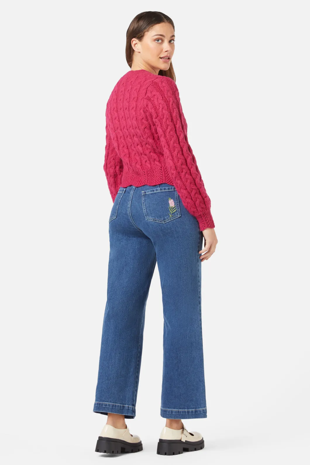 Sandy Sweater Raspberry sold by Modcloth product image thumbnail 4