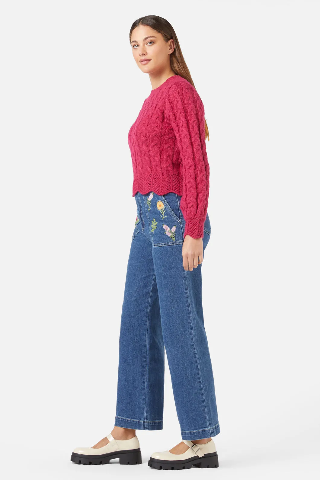 Sandy Sweater Raspberry sold by Modcloth product image thumbnail 3