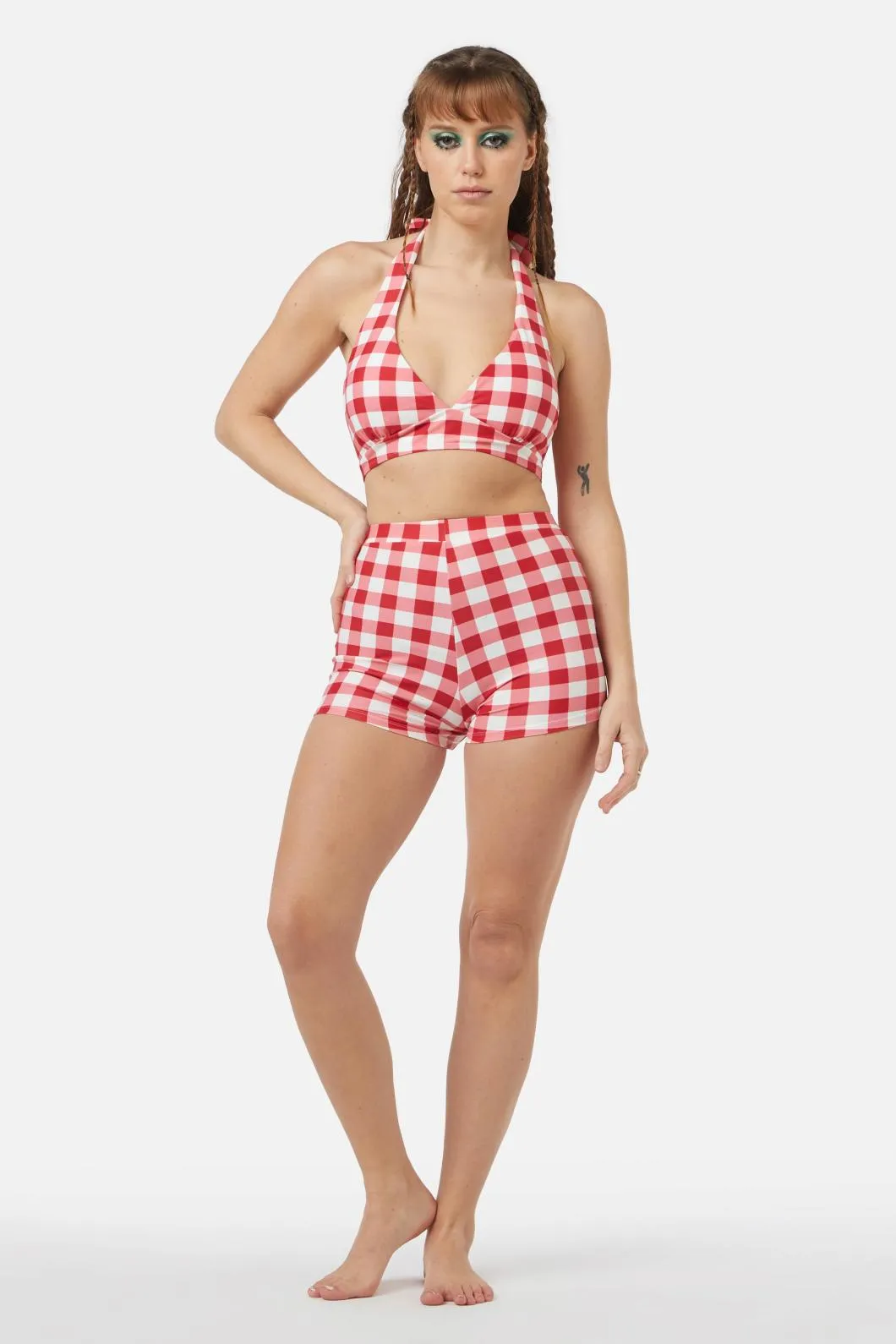 Jam Gingham Bikini Bottom sold by Modcloth