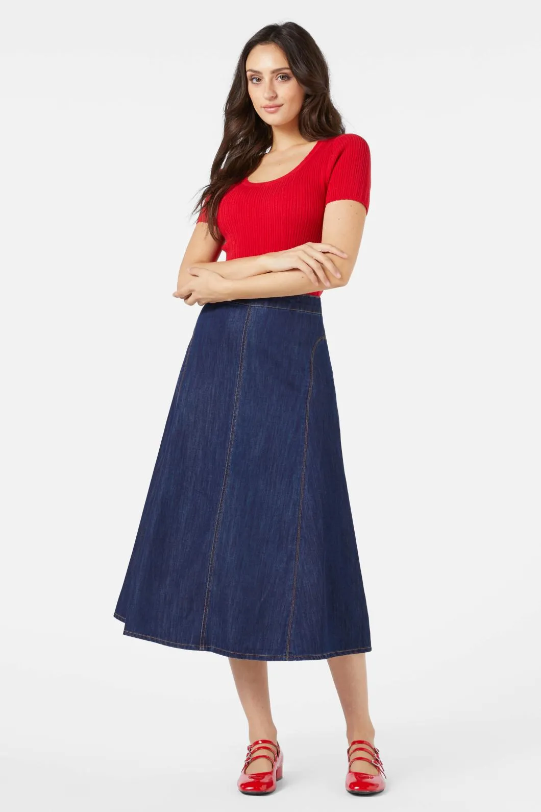 Becca Midi Skirt sold by Modcloth product image thumbnail 5