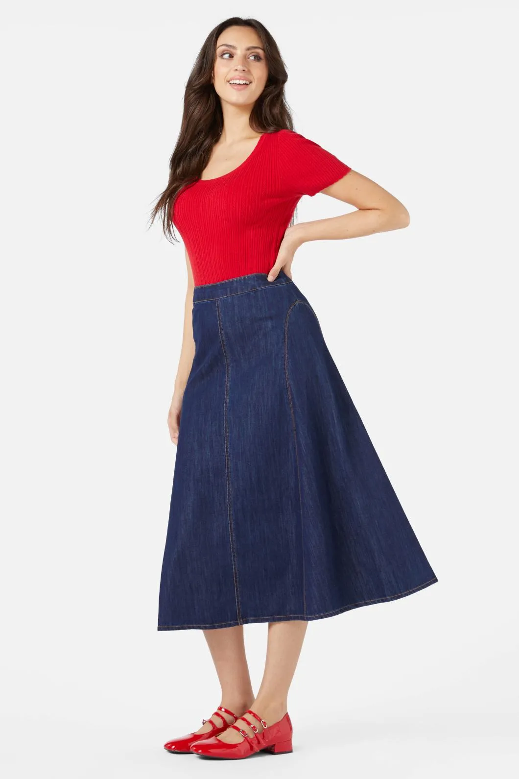 Becca Midi Skirt sold by Modcloth product image thumbnail 3