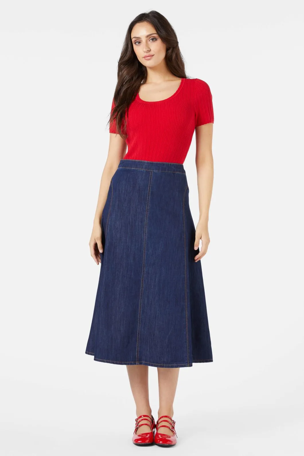 Becca Midi Skirt sold by Modcloth