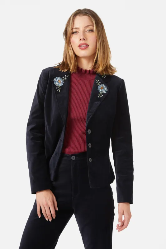 Agnes Velvet Blazer sold by Modcloth