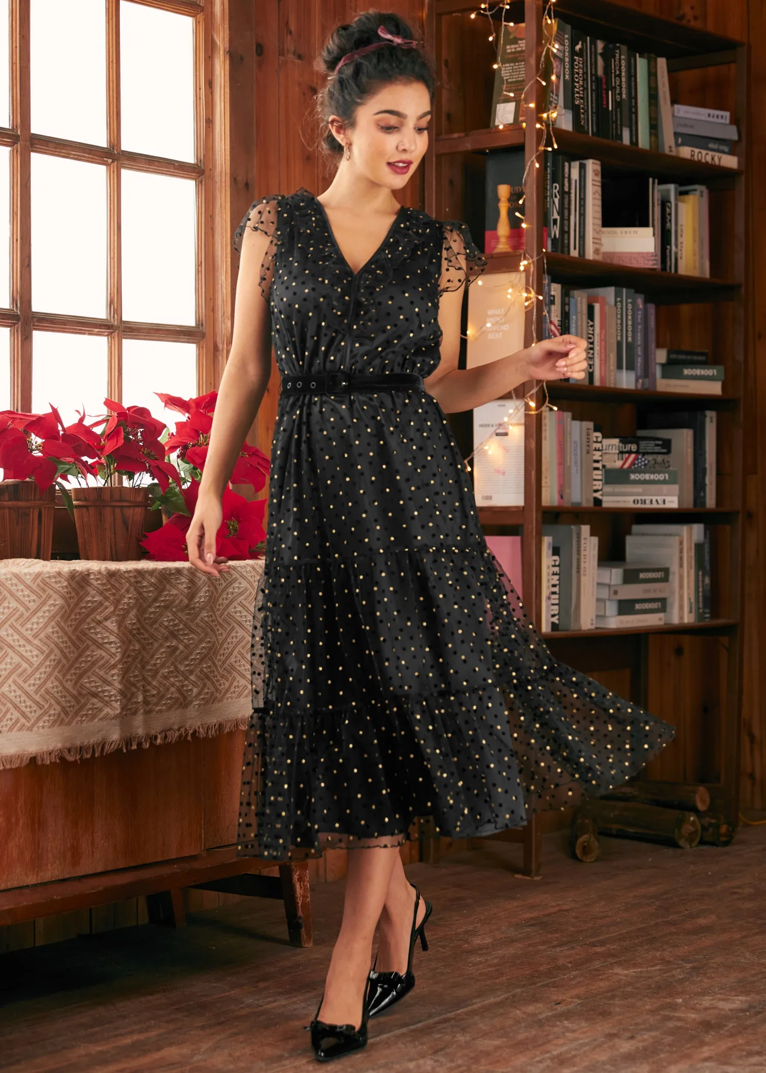 Garden Soirée Butterfly Sleeve Maxi Dress sold by Modcloth