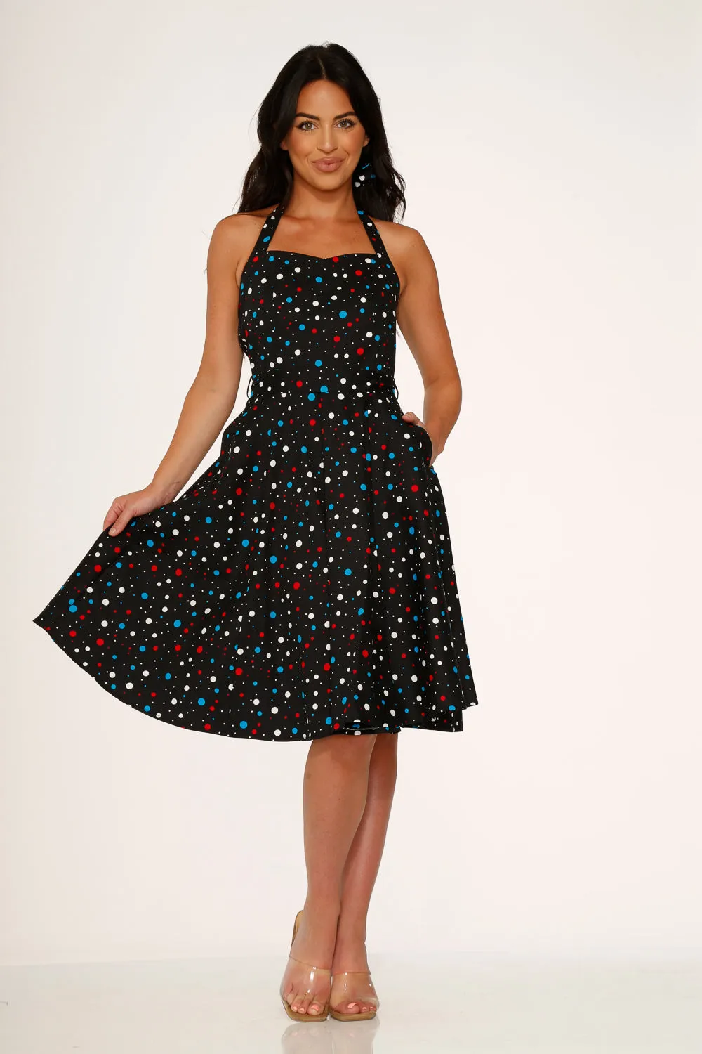 Black Candy Halter Swing Dress sold by Modcloth product image thumbnail 3