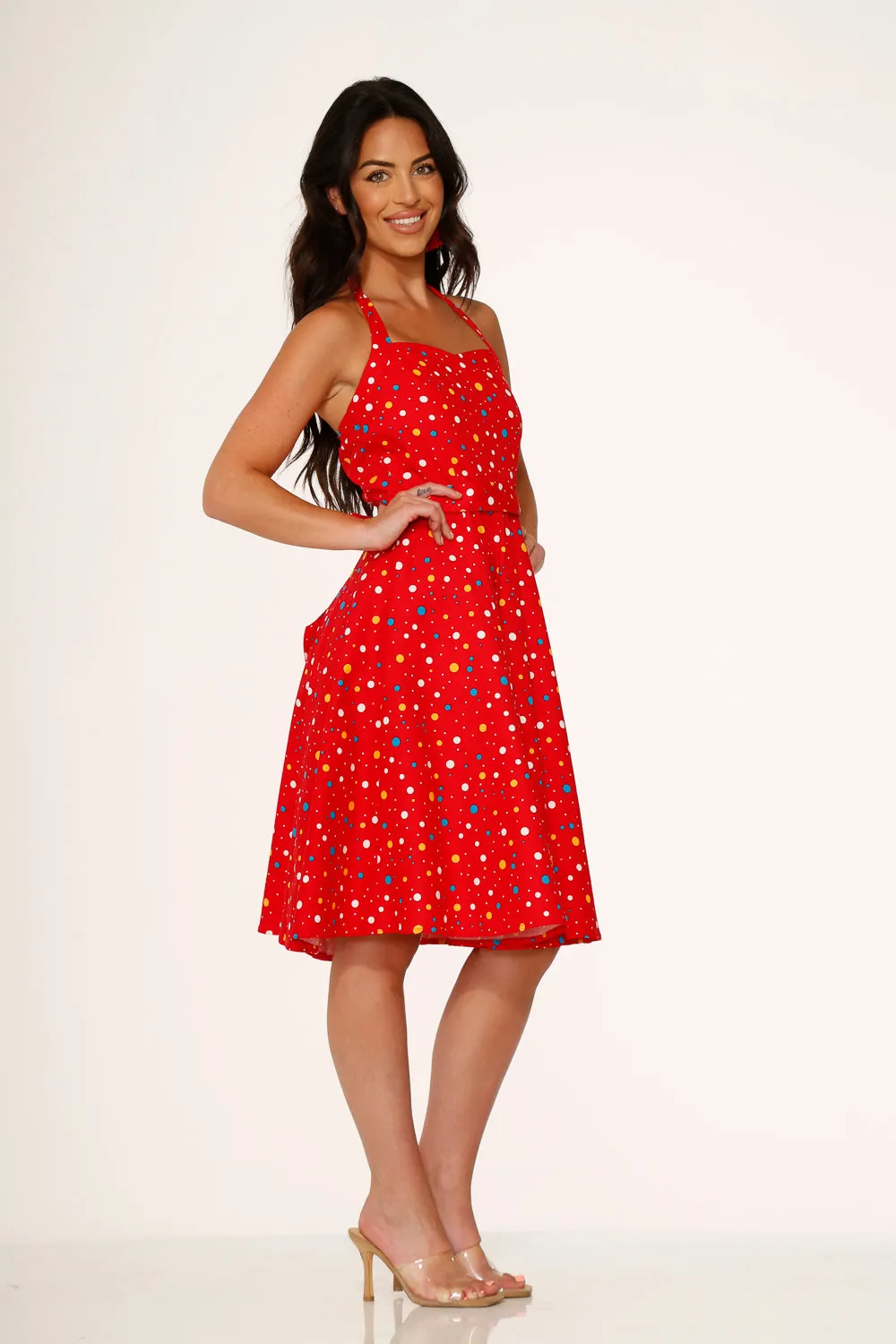 Red Candy Halter Swing Dress sold by Modcloth product image thumbnail 4