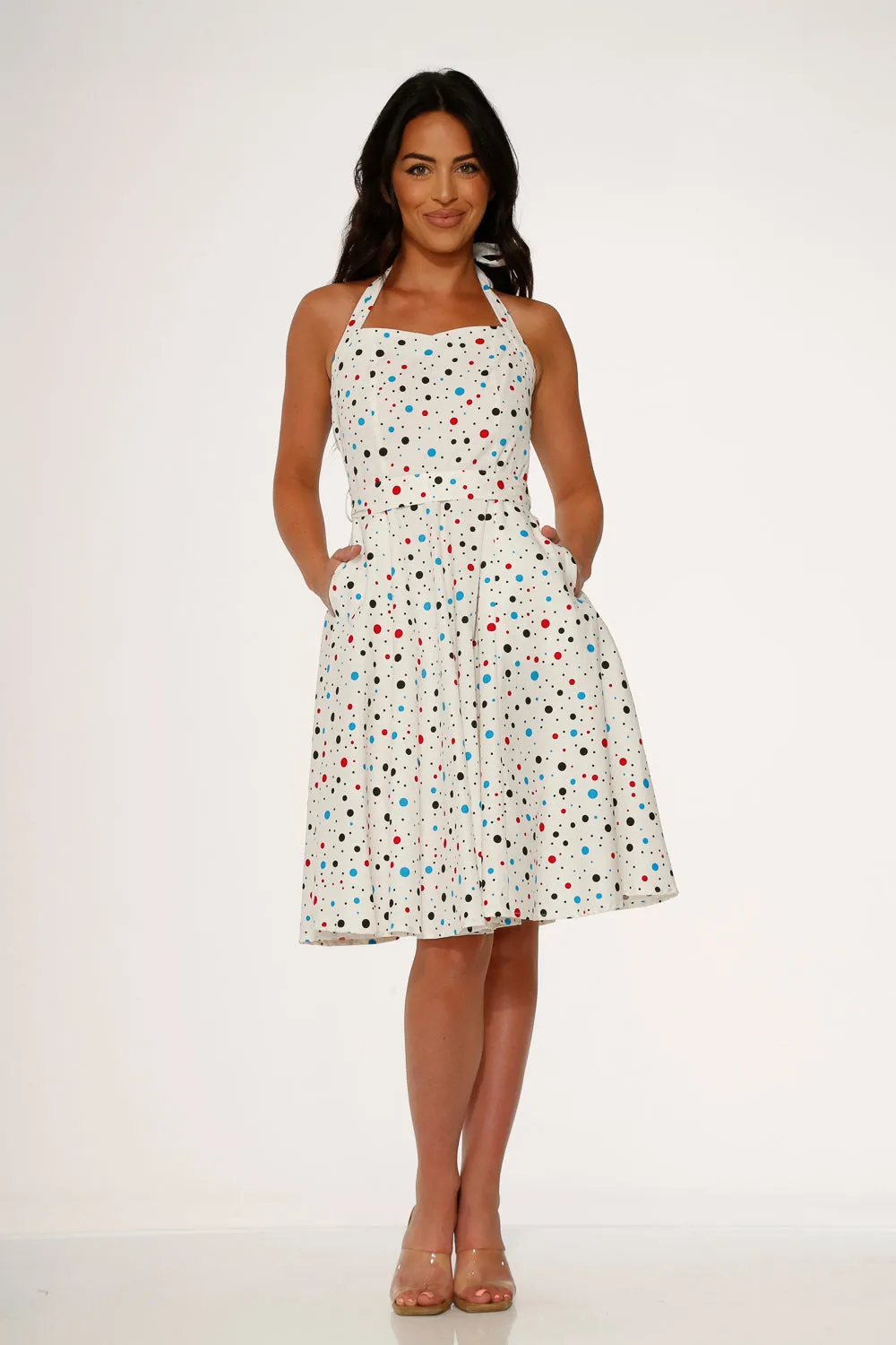 White Candy Halter Swing Dress sold by Modcloth product image thumbnail 3