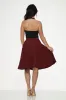 Burgundy Black Embroidered Poodle Swing Skirt sold by Modcloth