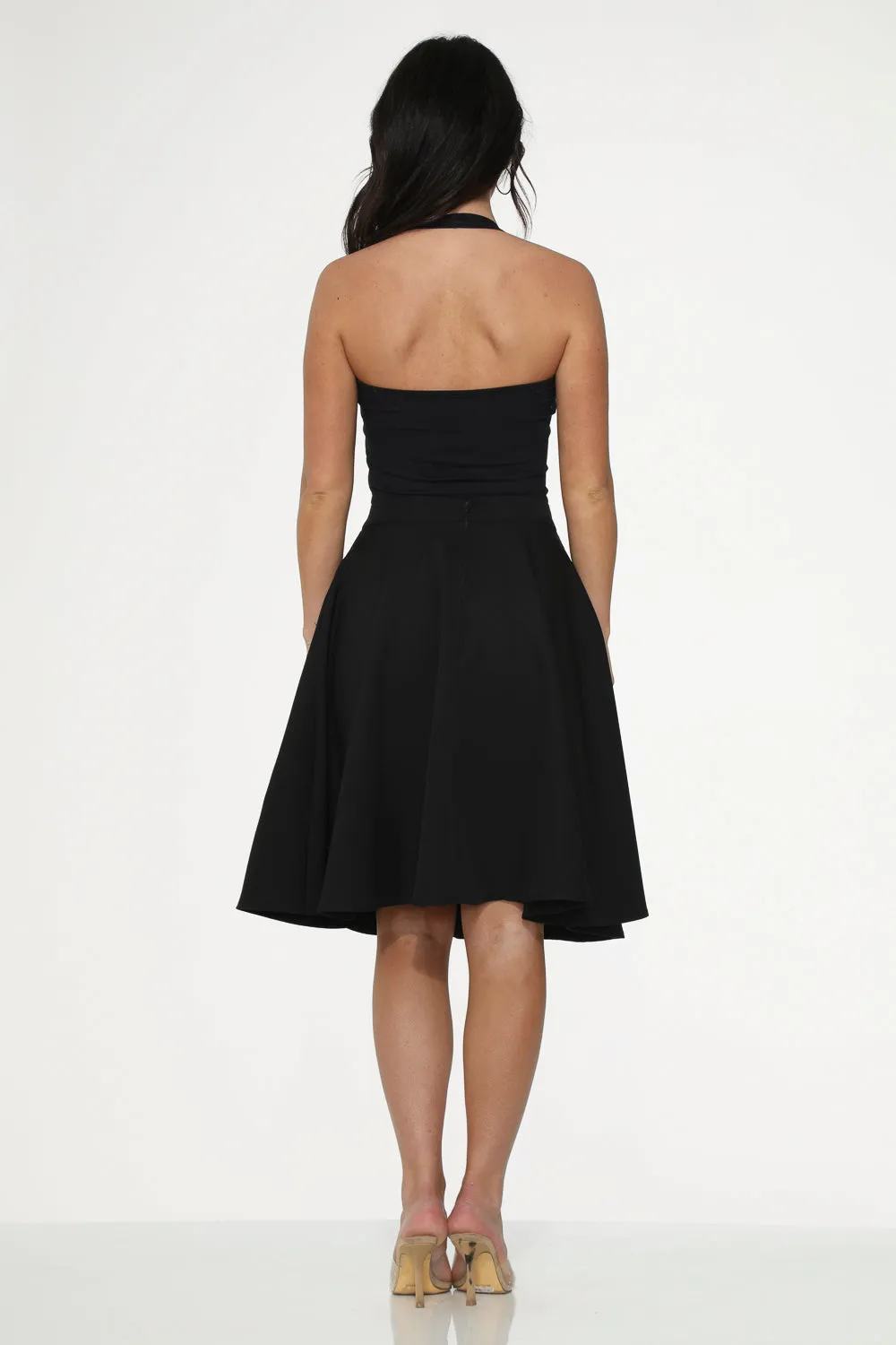 Black Hot Pink Embroidered Poodle Swing Skirt sold by Modcloth product image thumbnail 4