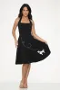 Black Embroidered Poodle Skirt sold by Modcloth