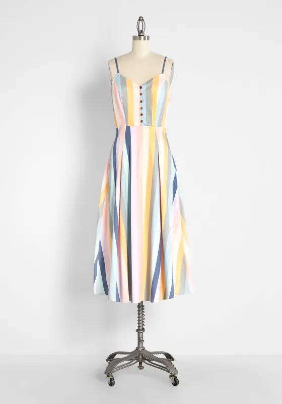 An Uncomplicated Love Midi Dress sold by Modcloth