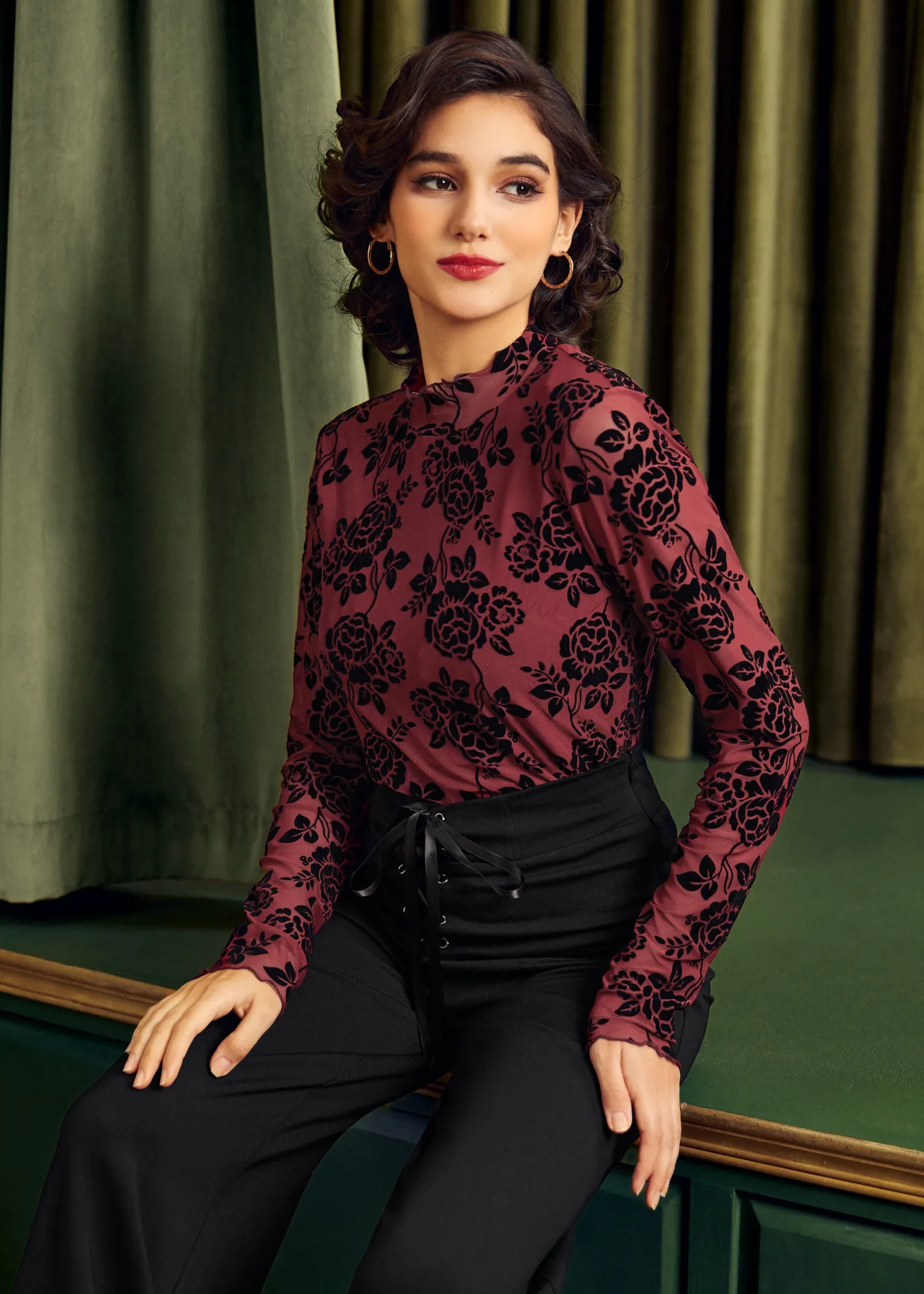 Golden Era Glow Turtleneck Top (Final Sale) sold by Modcloth product image thumbnail 2