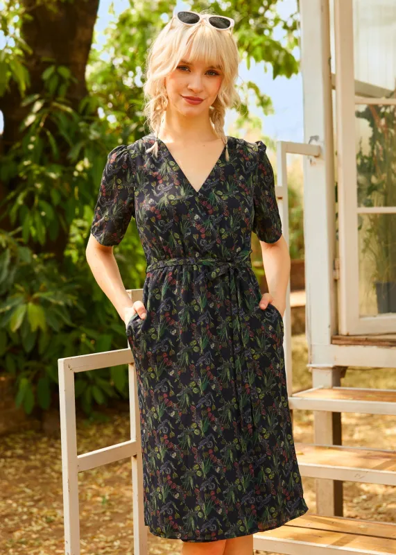 The Sunday Soirée Faux Wrap Dress made by Modcloth