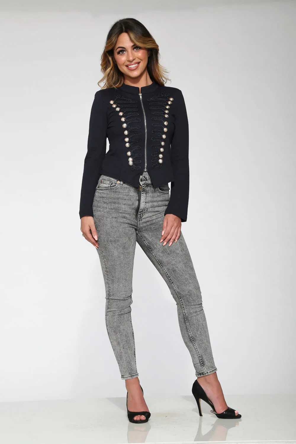 Navy Blue Military Jacket sold by Modcloth product image thumbnail 3