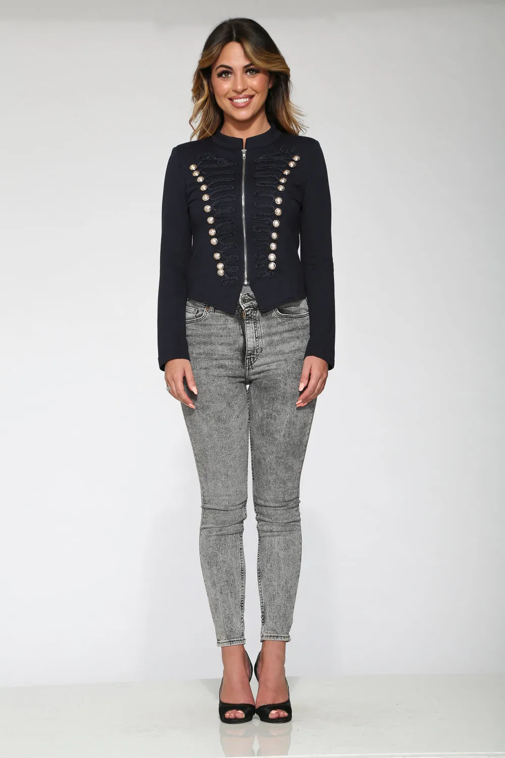 Navy Blue Military Jacket sold by Modcloth product image thumbnail 2