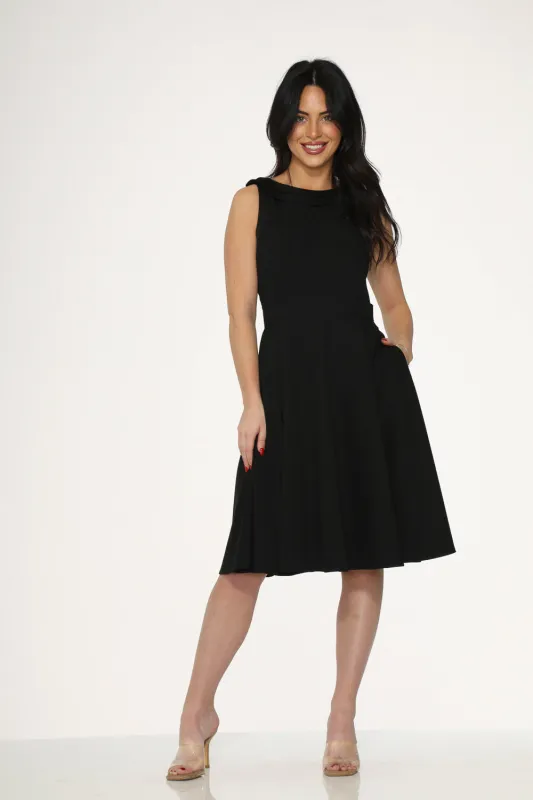 Black Swing Dress sold by Modcloth