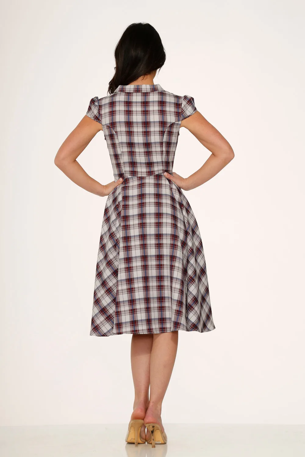 Brown Plaid Swing Dress sold by Modcloth product image thumbnail 5