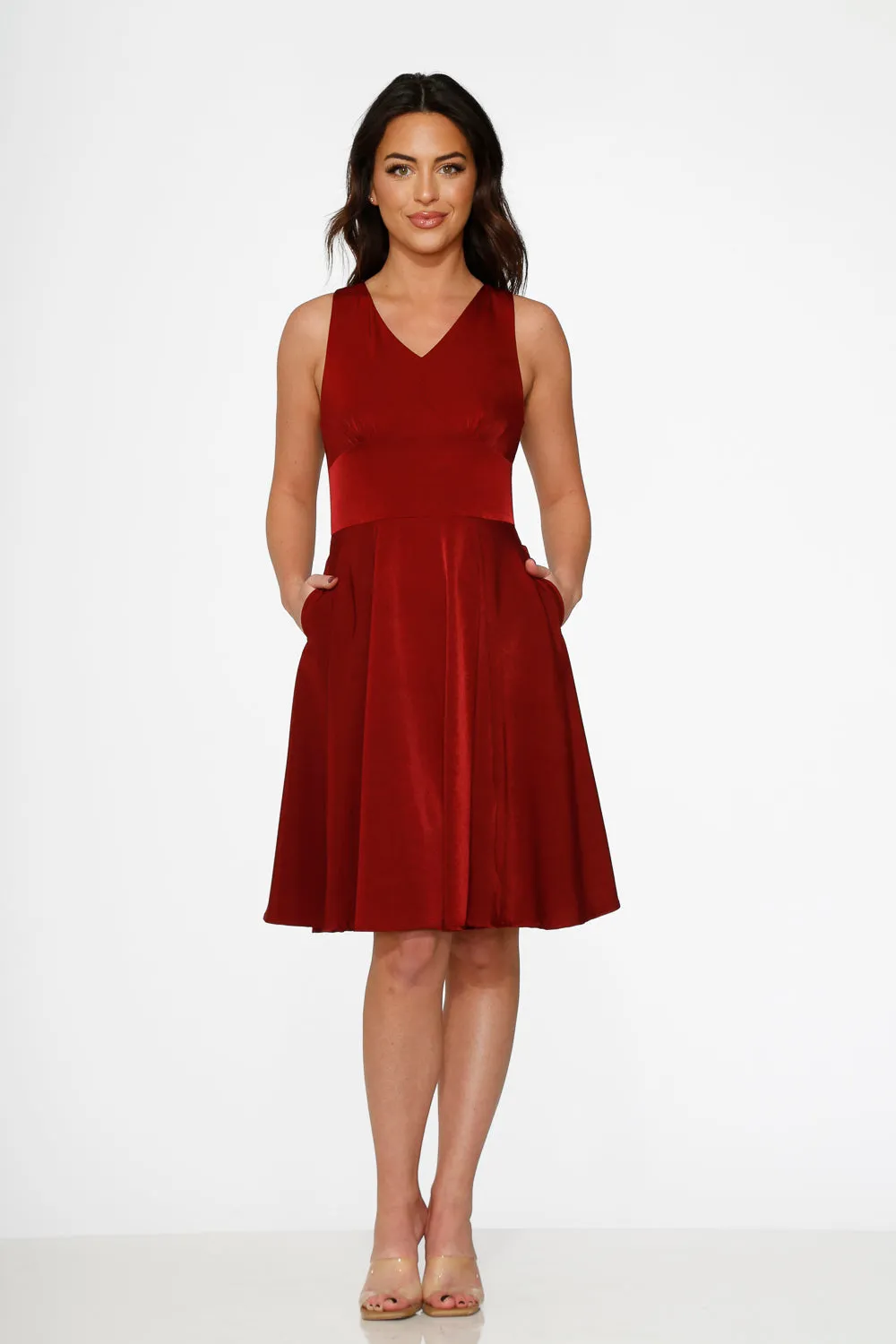 Burgundy Swing Dress sold by Modcloth product image thumbnail 2