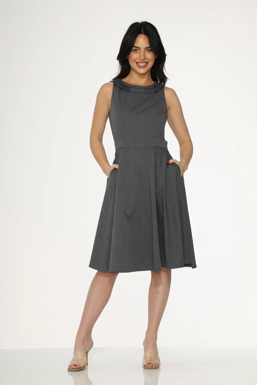 Grey Swing Dress sold by Modcloth product image thumbnail 3