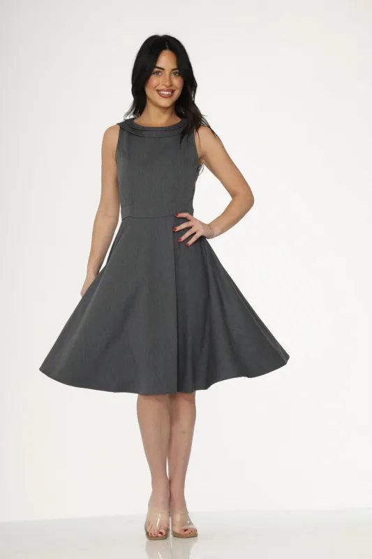 Grey Swing Dress sold by Modcloth